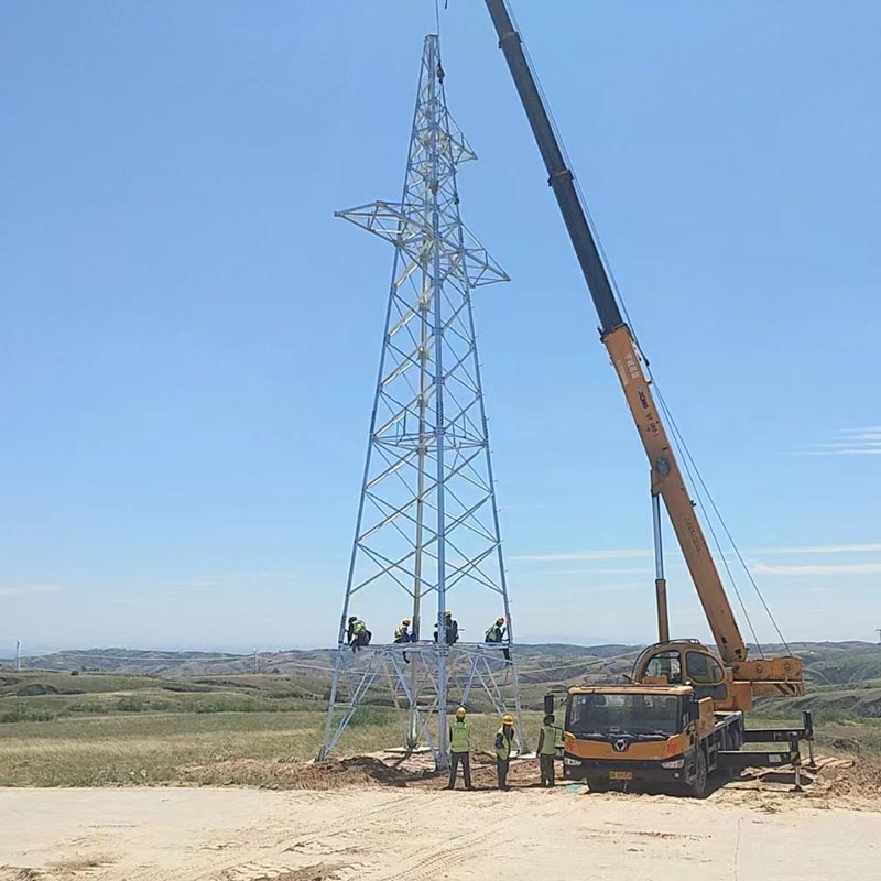 Potentzia Transmisio Altzairuzko Hodi Galbanizatuaren Dorrea